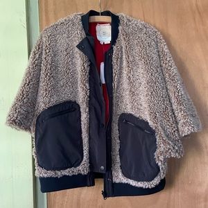 Anthropologie fuzzy jacket